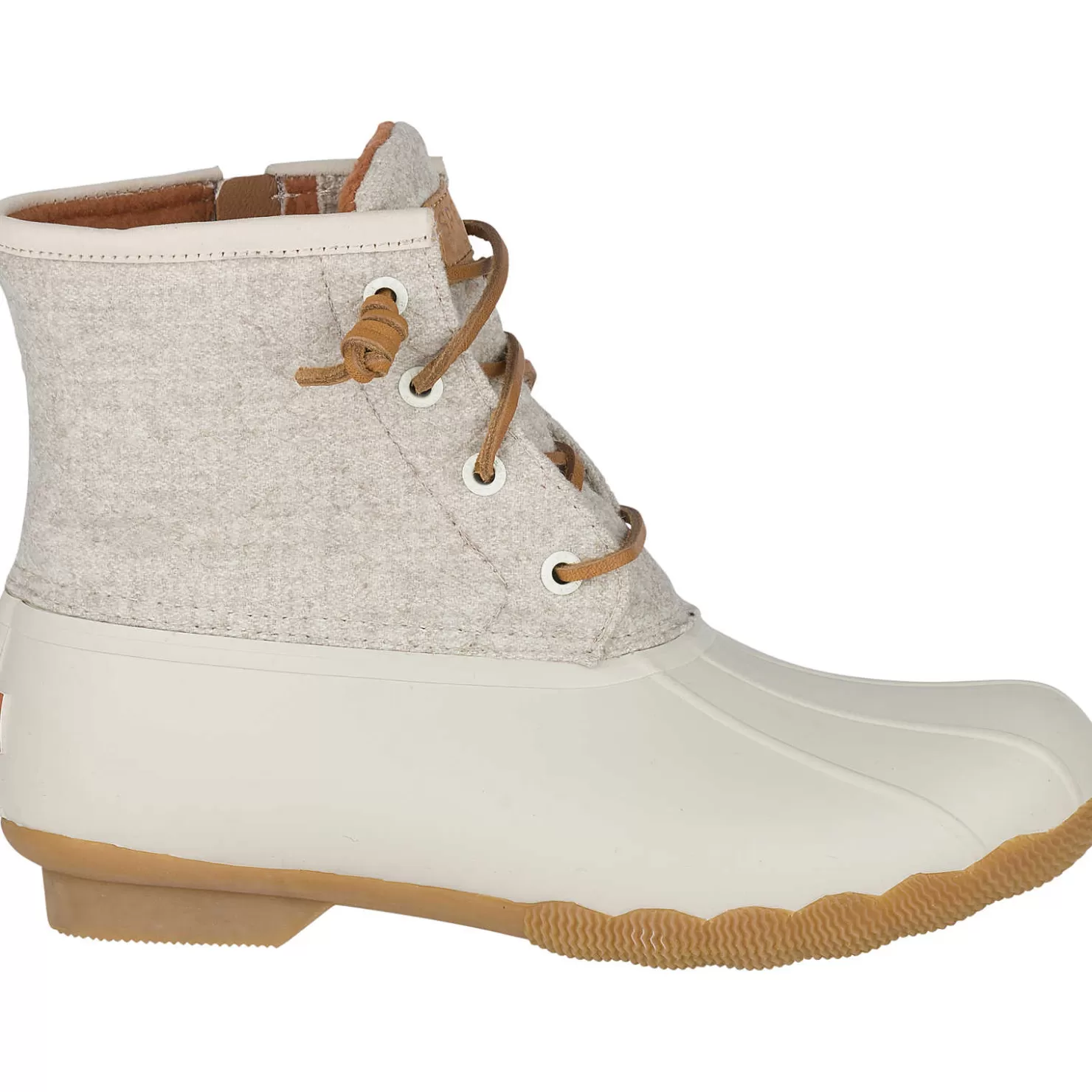 Saltwater Duck Boot | Sale | Sperry Women's Saltwater Wool Embossed Thinsulate™ Duck Boot Oat