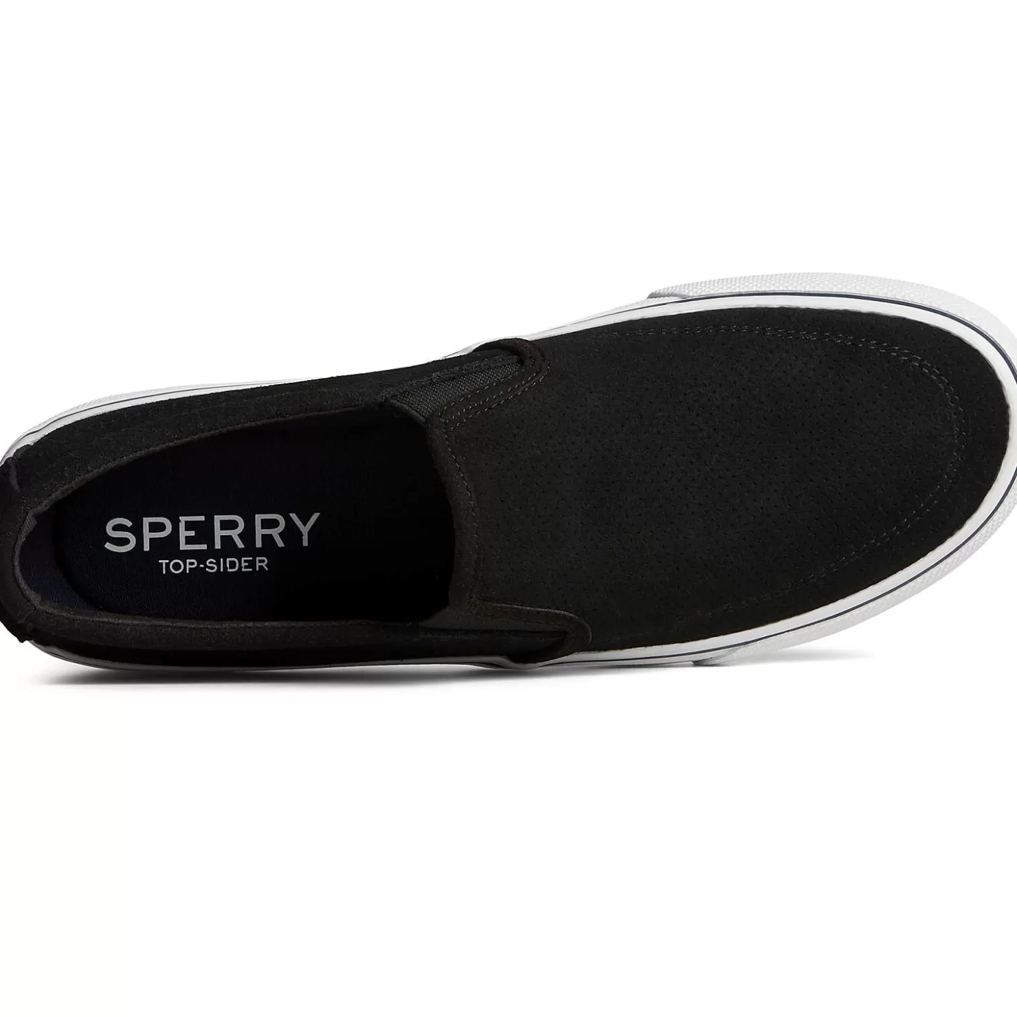 Striper II Sneakers | Sale | Sperry Men's Striper II Twin Gore Suede Slip On Sneaker Black